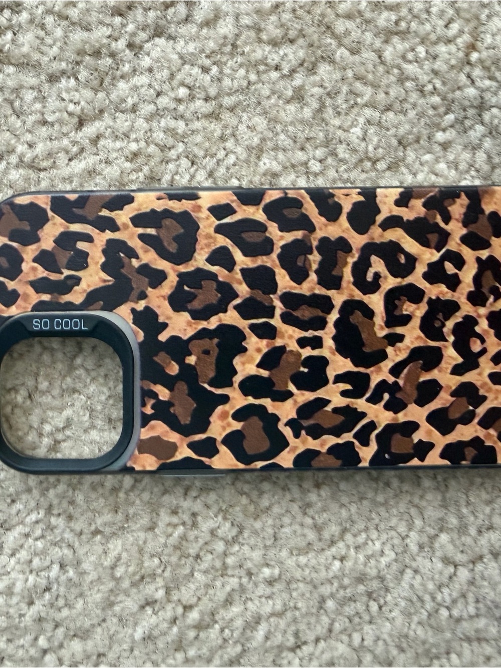 Leopard Print Phone Case - Brown & Black